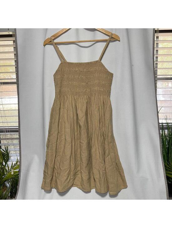 Universal Thread Dresses & Skirts - beige Universal Thread smocked mini sundress